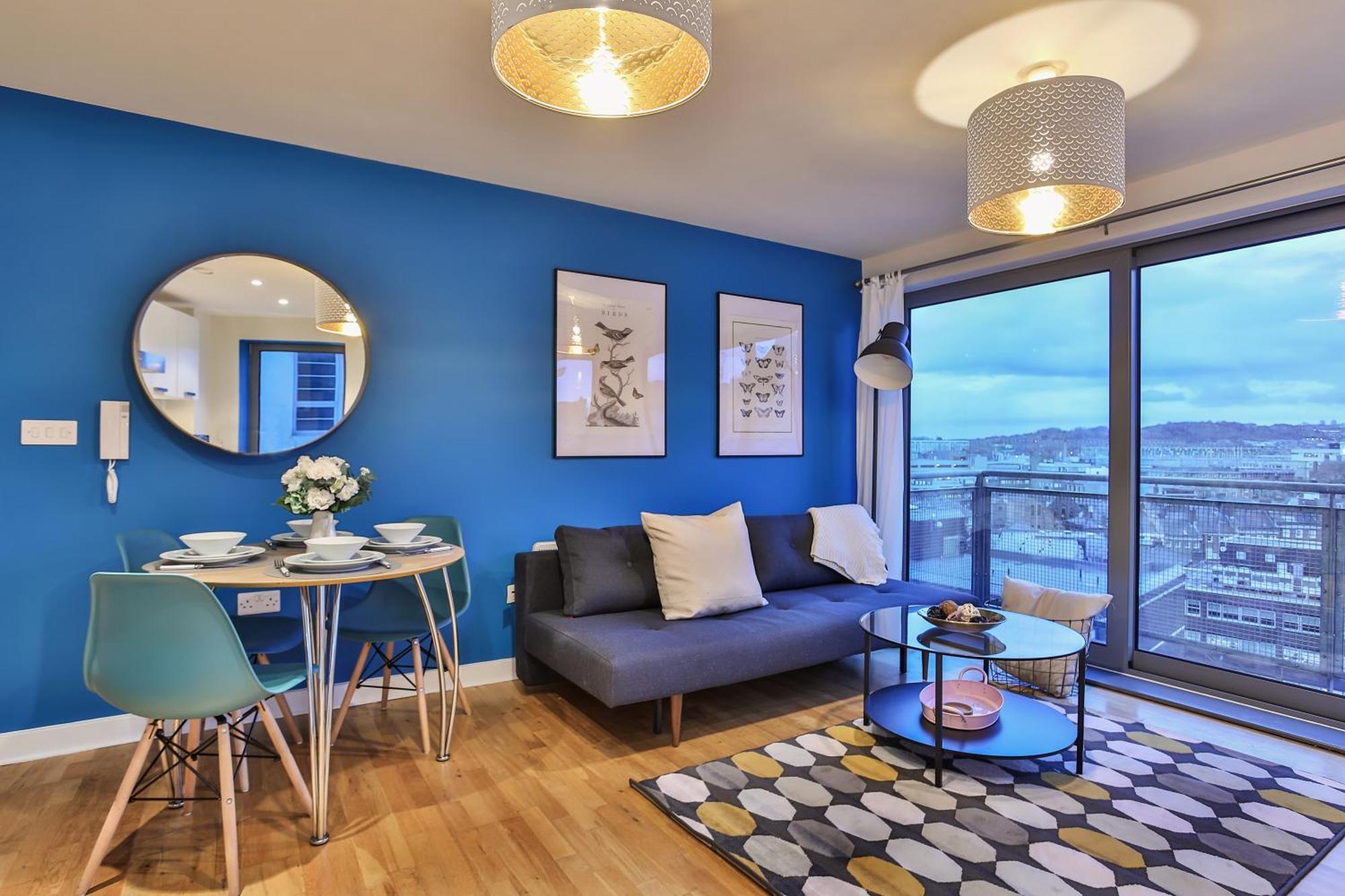 Skyview Apartment By Noknokstay - City Centre With Parking - Group, Family, Business Шеффілд Екстер'єр фото